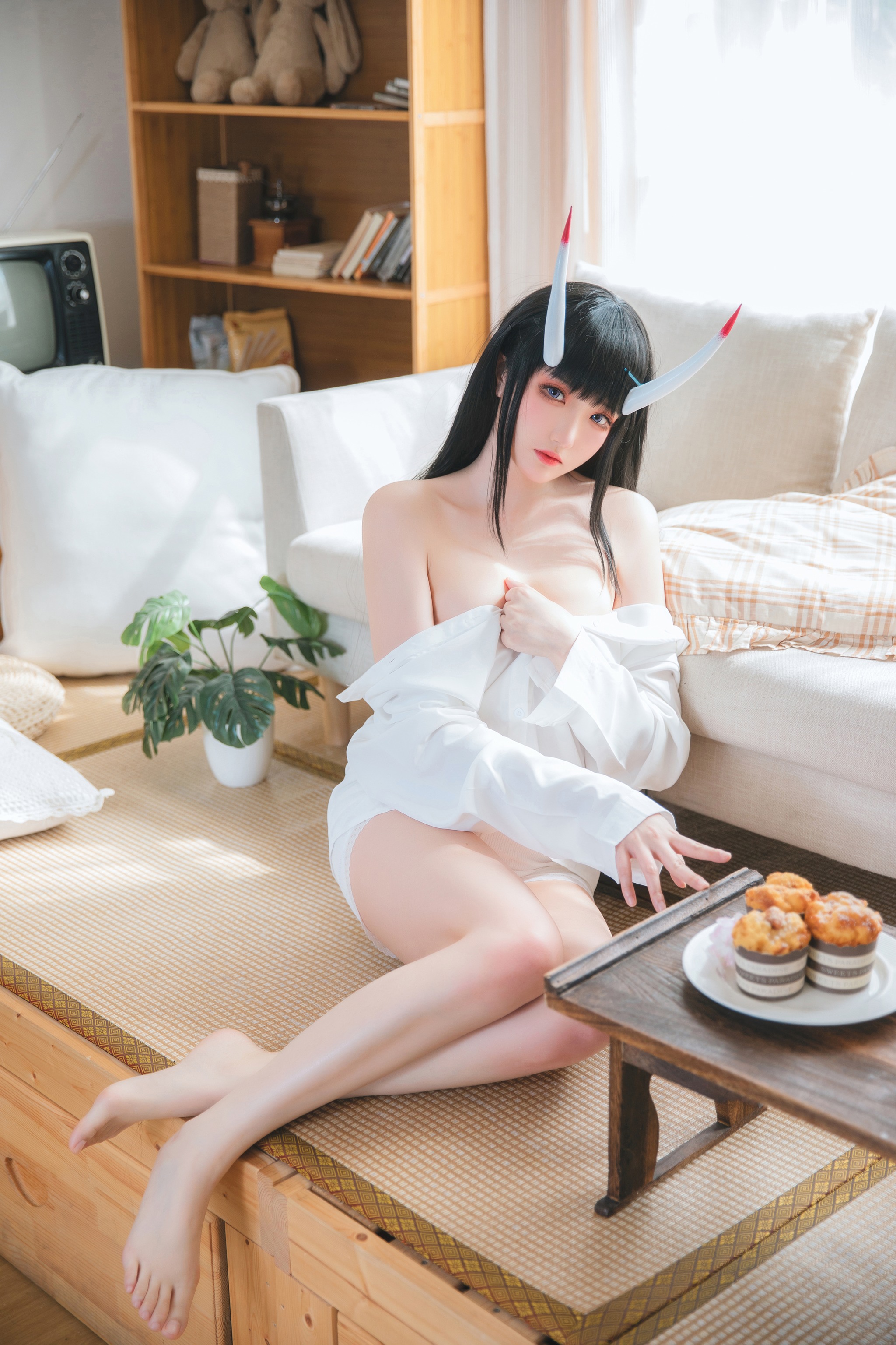 图片[1]-瓜希酱 – NO.046 能代衬衣 [23P]-XikXak